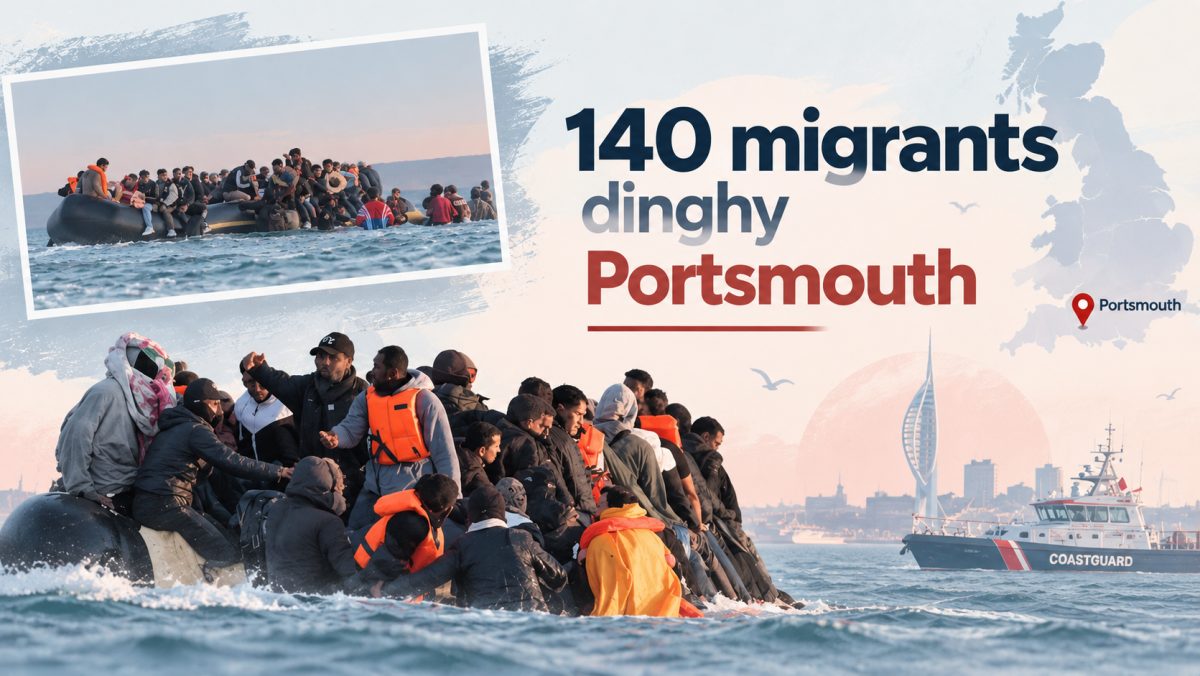140 Migrants Rescued From Overcrowded Dinghy Off Portsmouth Coast