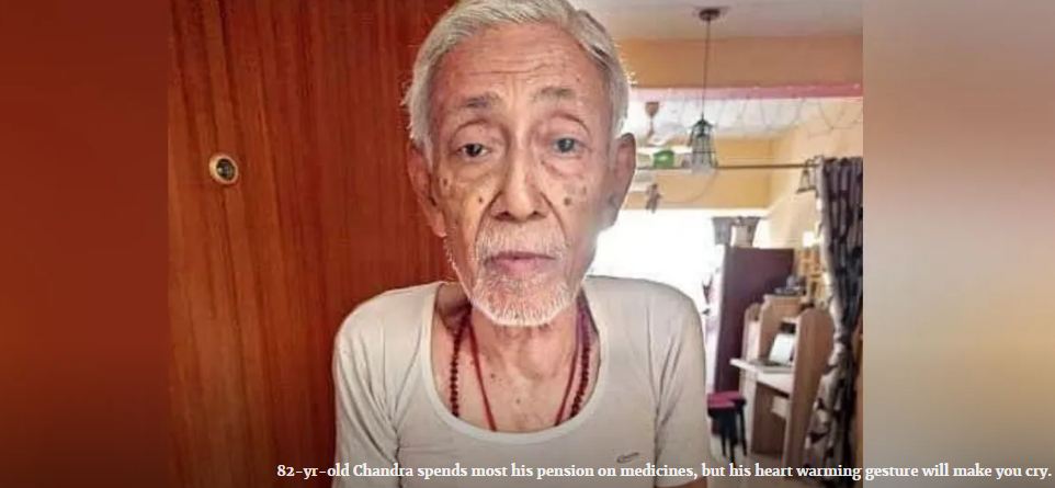 An 82-year old man from Kolkata won hearts by donating 10,000 for COVID 19 Relief Fund