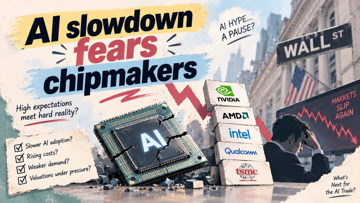 AI Slowdown Warnings Drag Nvidia, Chipmakers, Wall Street Lower Monday