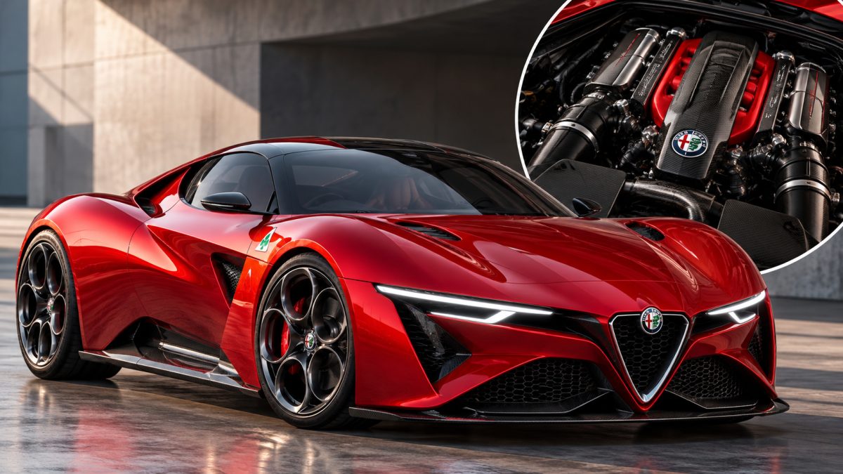 Alfa Romeo Cuorerosso Concept Hides A Secret V6 Under Its Red Skin