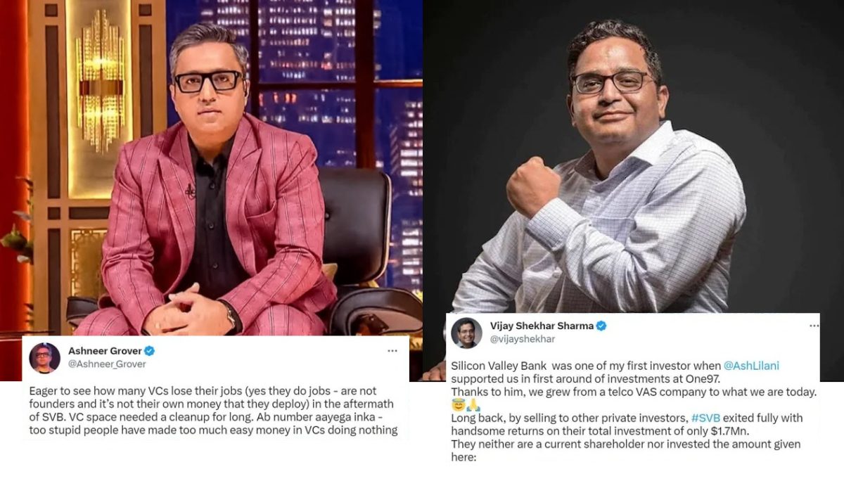 Ashneer Grover Criticizes VCs Over Silicon Valley Bank Collapse; Paytm CEO Denies Investment Involvement