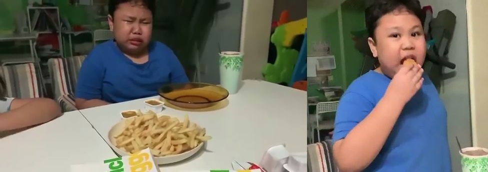 Autistic boy cries receiving his favourite McDonald's meal after months of lockdown