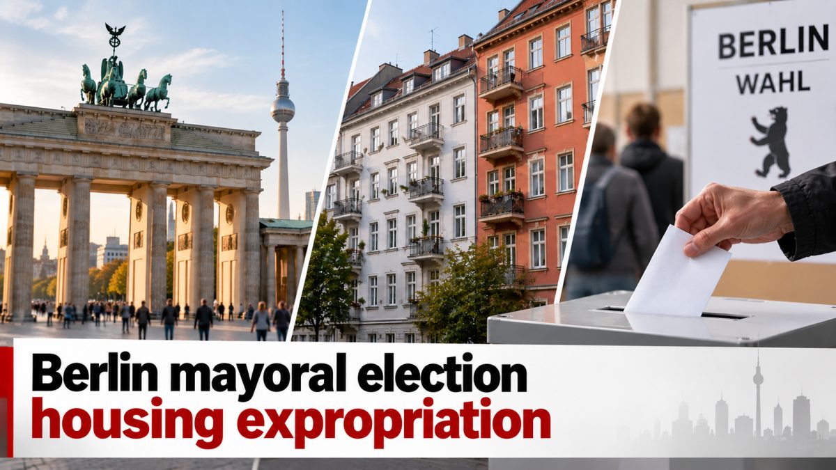 Berlin Voters Weigh Left-Wing Housing Expropriation Plan in Mayoral Election