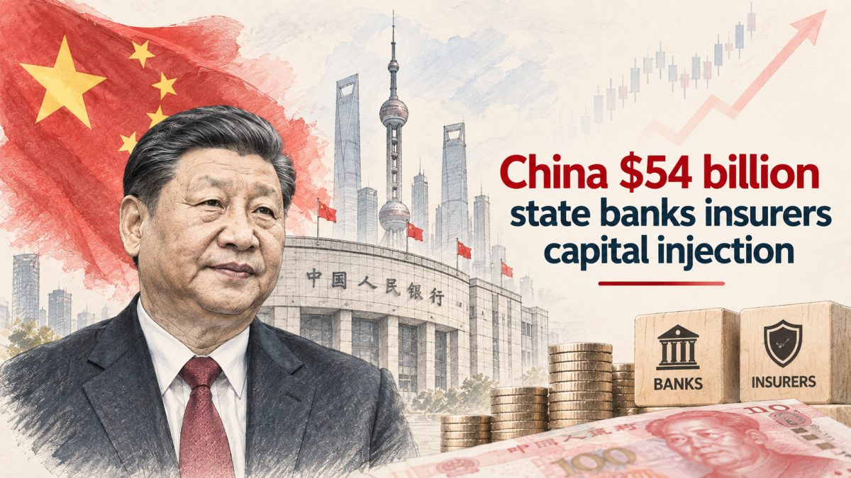 China Injects $54 Billion Into State Banks and Insurers