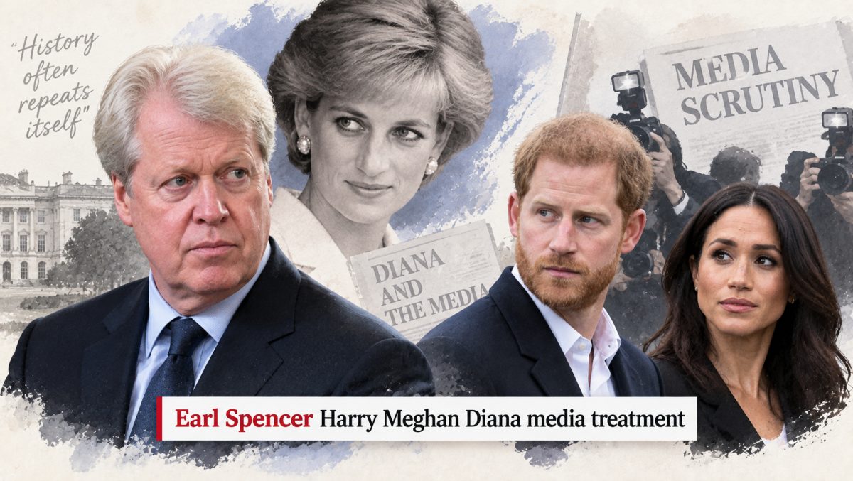 Earl Spencer Says Media Treatment of Harry and Meghan Echoes Diana's Final, Fatal Years
