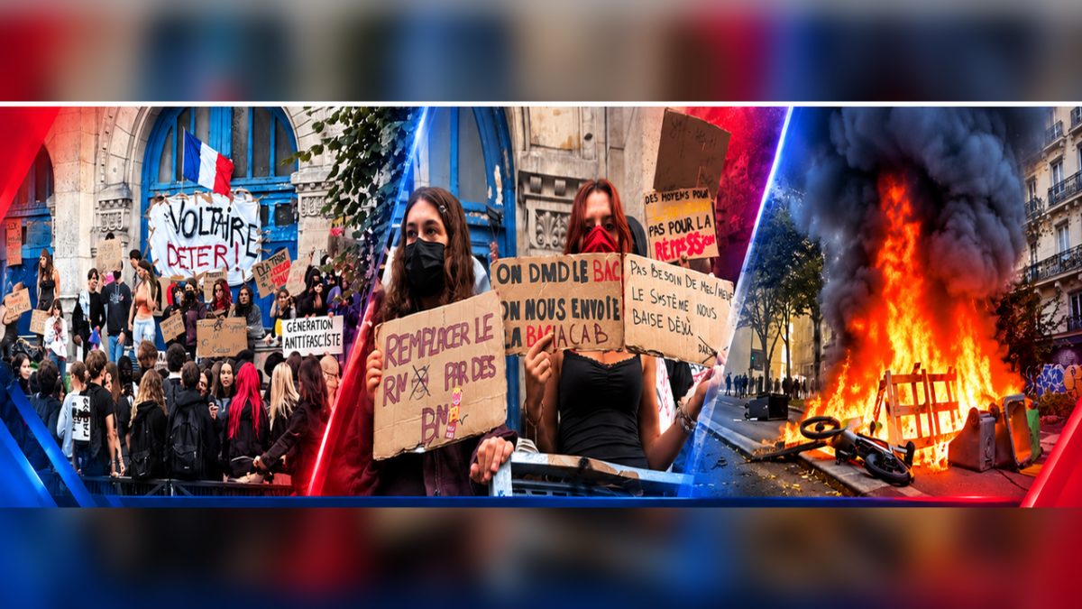 France's School Protests Erupt Into Arson and Clashes as PM Lecornu Calls Emergency Meeting