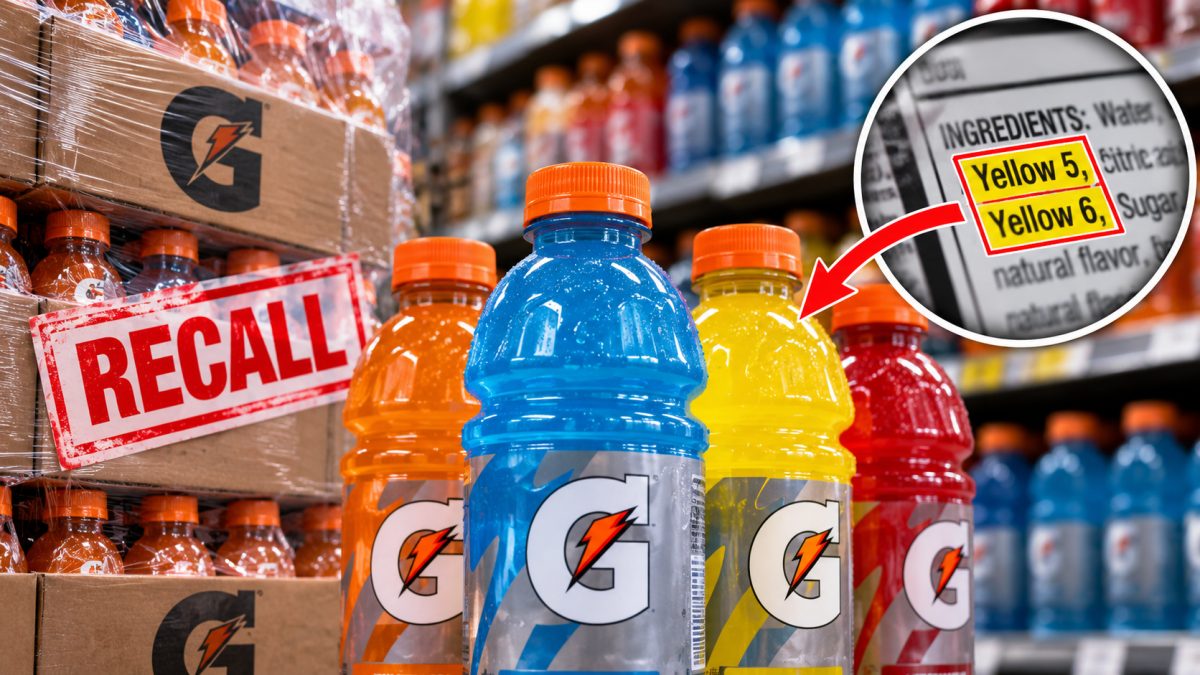 Why 122,000 Cases of Gatorade Were Pulled From Shelves Over Hidden Yellow Dyes