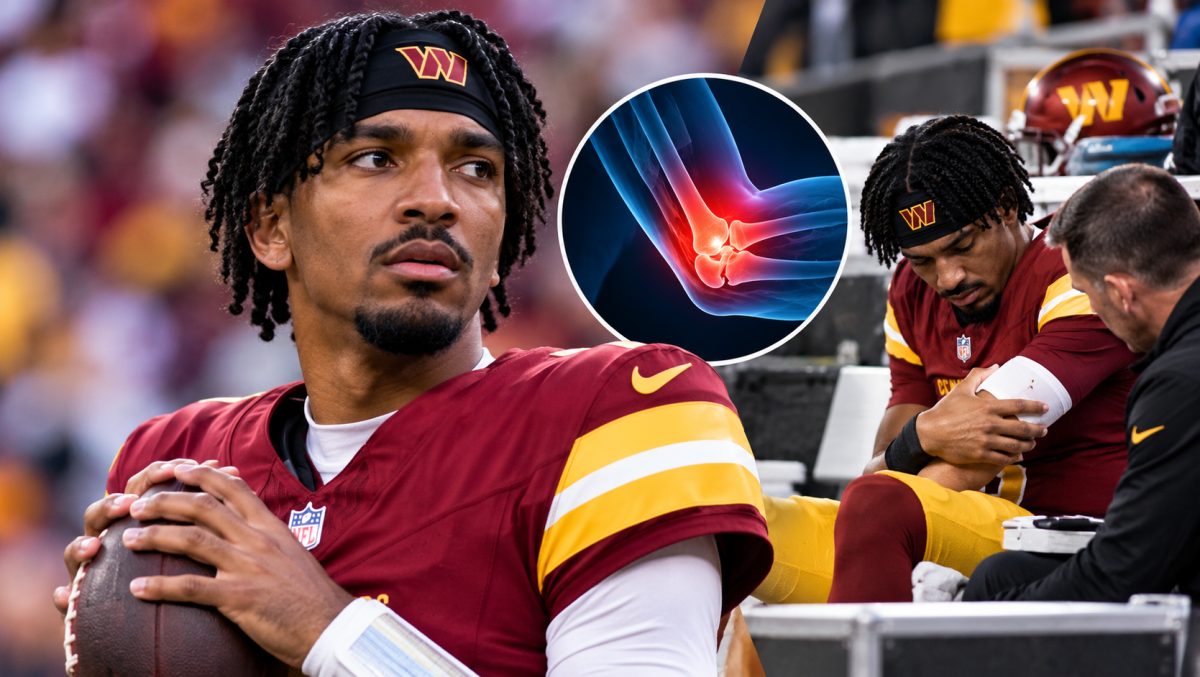 Jayden Daniels Dodges Elbow Surgery for Now, But Commanders QB Reportedly Faces Post-Season Procedure