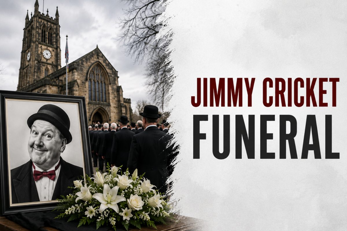 Jimmy Cricket Laid To Rest As Mourners Wear Bow Ties At Salford Cathedral