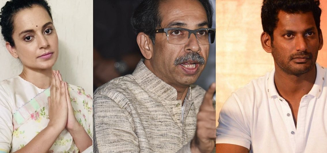 Kangana Ranaut compared to Bhagat Singh for standing against Uddhav Thakre by Tamil Actor Vishal