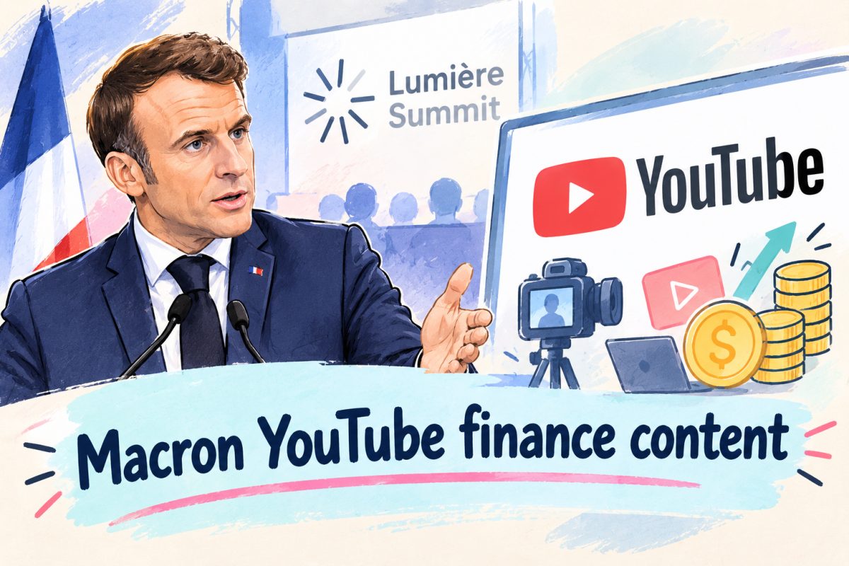 Macron Urges YouTube to Help Finance Content at Lumiere Summit