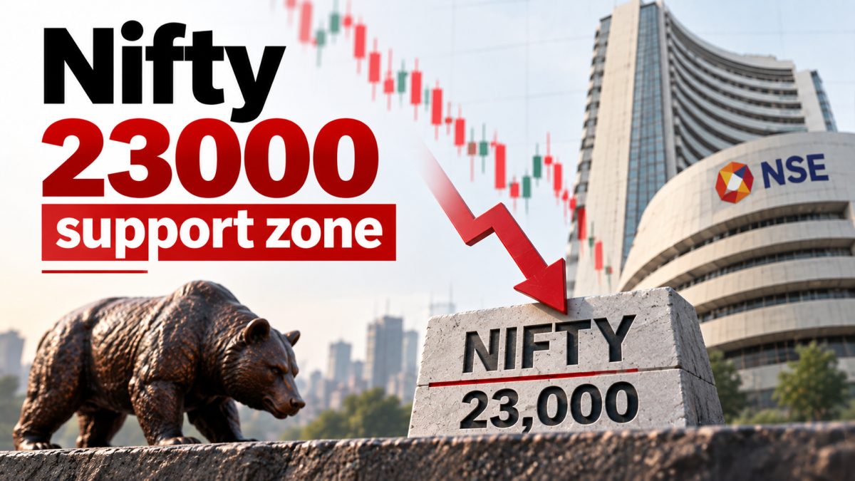 Nifty Tests 23,000 Support Zone As Corrective Phase Continues, ET Reports