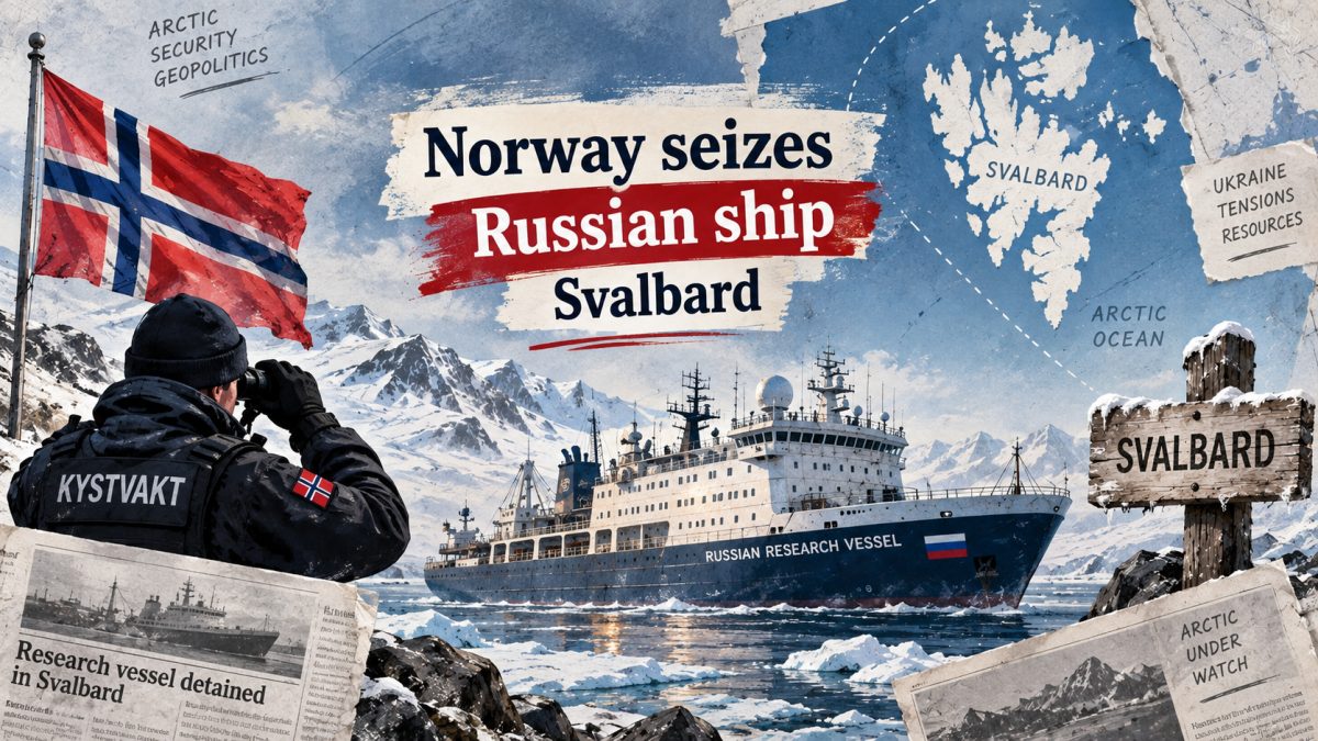 Norway Seizes Russian Research Vessel in Svalbard Over Ukraine Claim