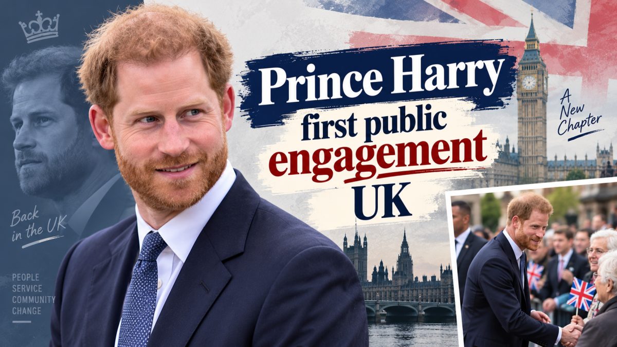 Prince Harry Attends First UK Public Engagement Since Moving Back