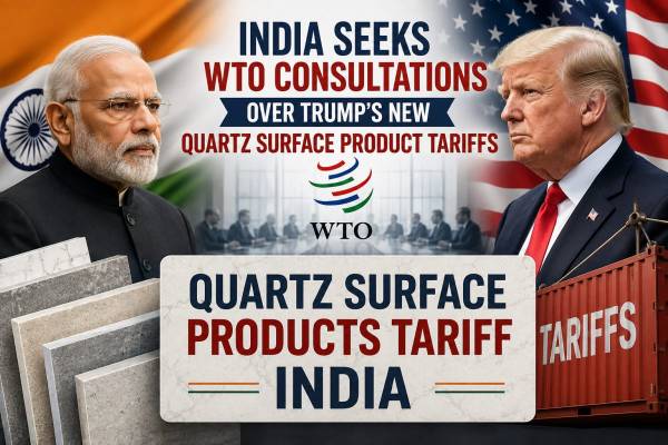 India Seeks WTO Consultations Over Trump's New Quartz Surface Product Tariffs