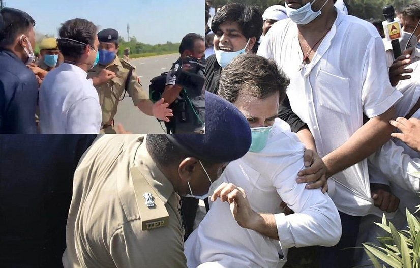 The missing fact behind Rahul Gandhi holding UP policeman’s collar