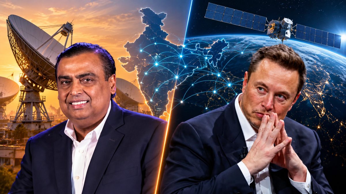 Reliance Elon Musk Starlink Competition Rules Spark India Satellite Showdown