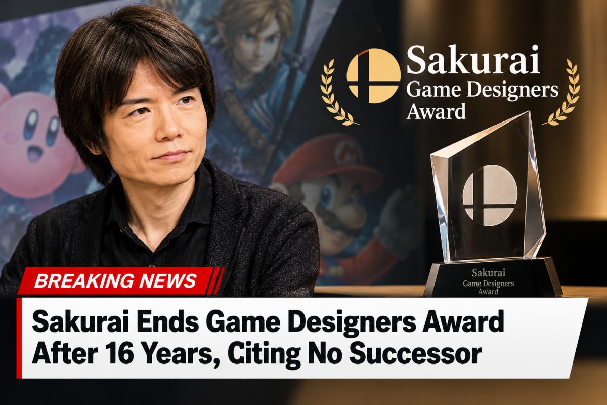 Sakurai Ends Game Designers Award After 16 Years, Citing No Successor