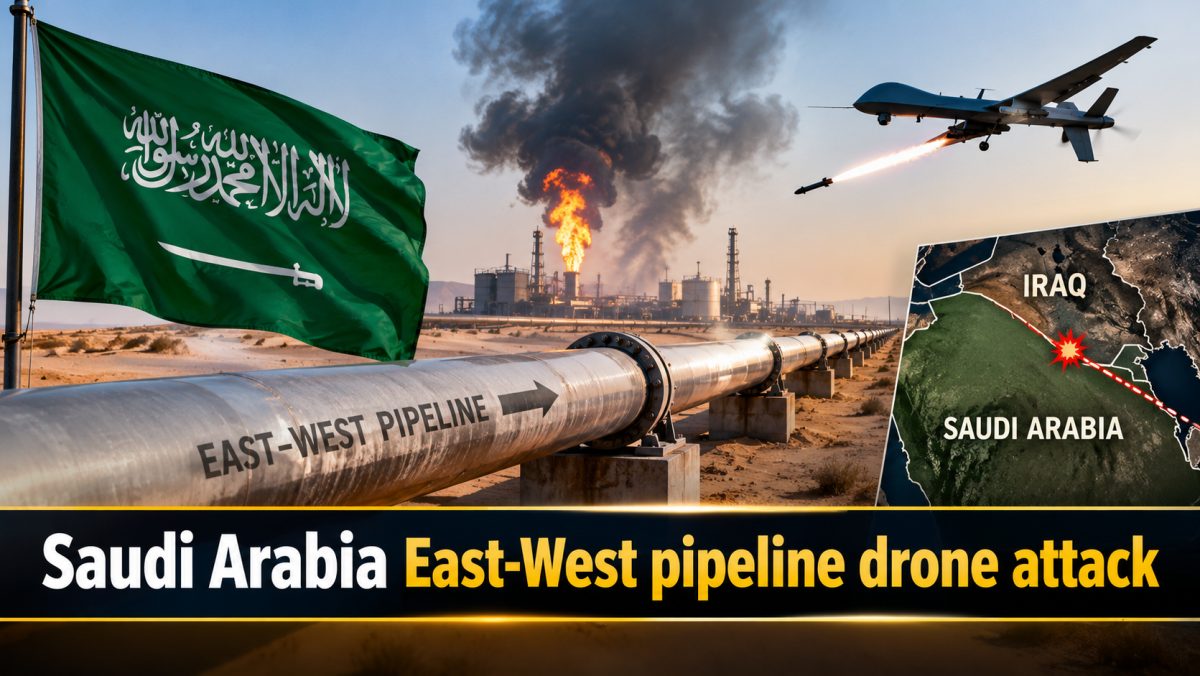 Saudi Arabia Says Iraq-Launched Drones Struck East-West Oil Pipeline