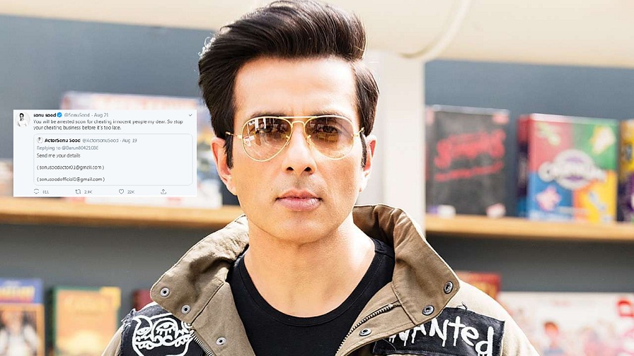 Sonu Sood warns the user of his Fake Twitter Account and threatens to get him arrested