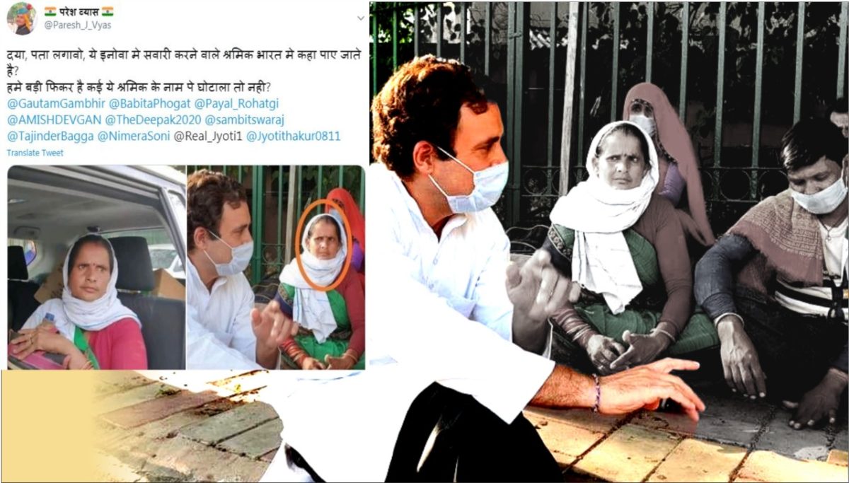 Rahul Gandhi interacted with migrants but trolled on social media for faking it