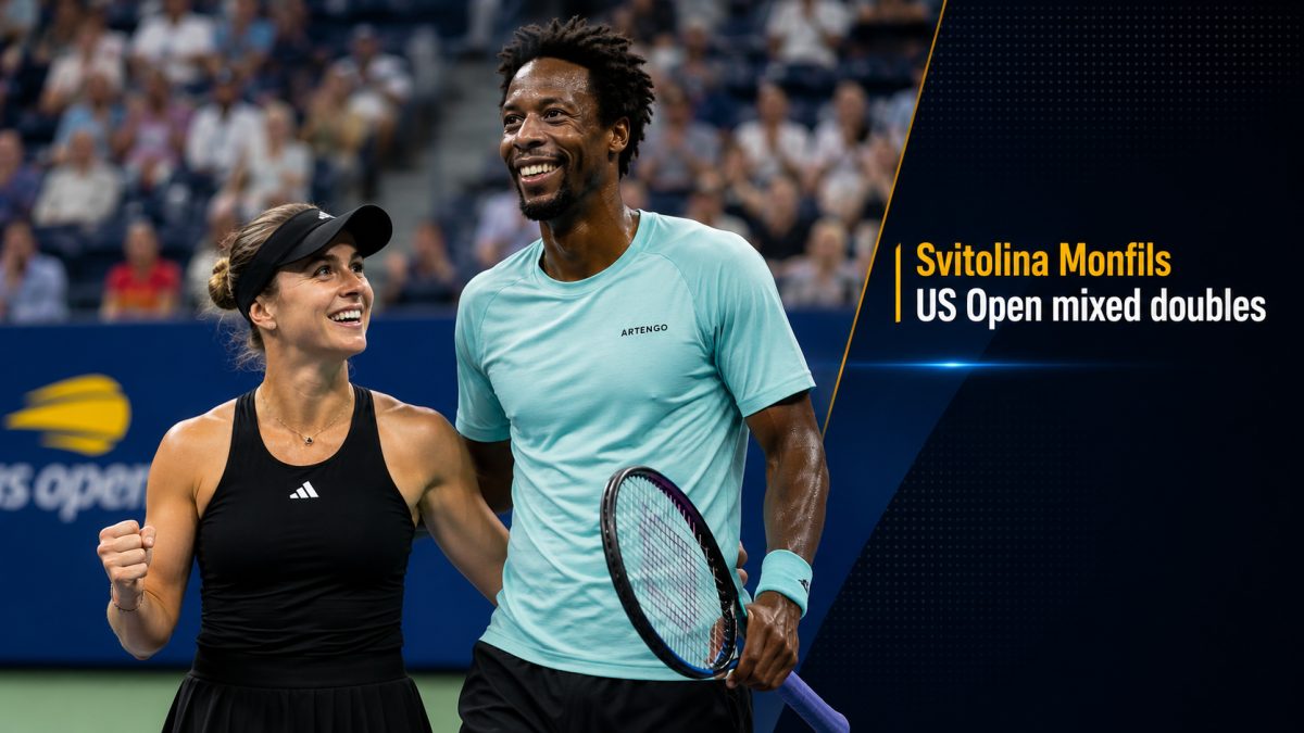 Married Couple Svitolina and Monfils Reach US Open Mixed Doubles Semifinals