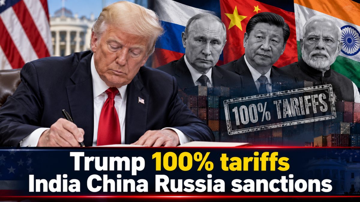 Trump Signs Russia Sanctions Law, Gains Power for 100% Tariffs on India, China
