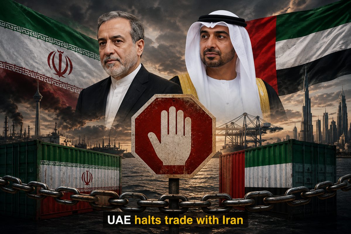 UAE Halts All Trade With Iran After Ballistic Missiles Land Near Its Waters