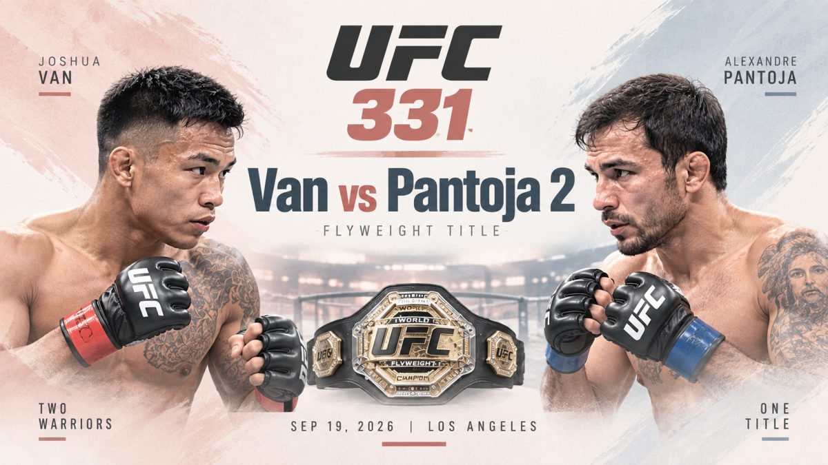Joshua Van Defends Flyweight Title Against Alexandre Pantoja At UFC 331