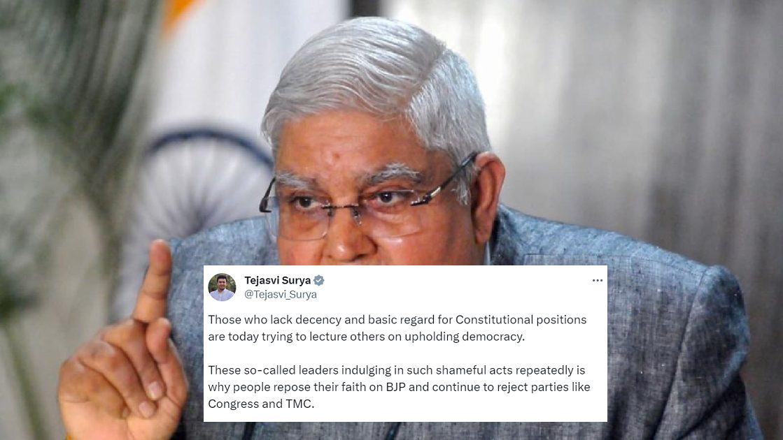Trinamool Congress MP's shameful mimicry of India's Vice President Jagdeep Dhankhar goes viral on Twitter