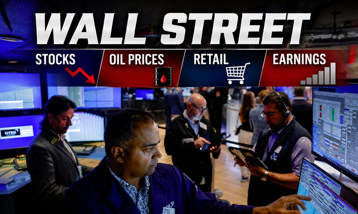 Wall Street Slips as Oil Prices Rise, Retailer Earnings from Home Depot Loom